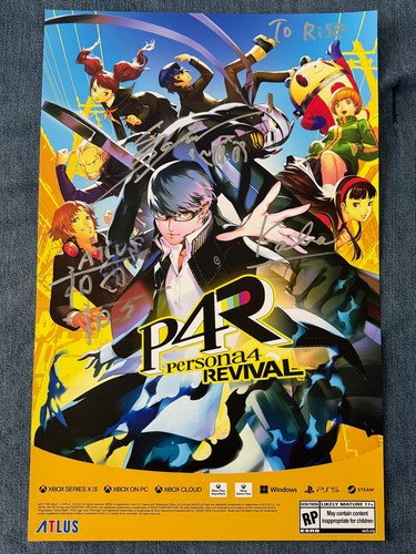 Poster autografato persona - autografato, 4